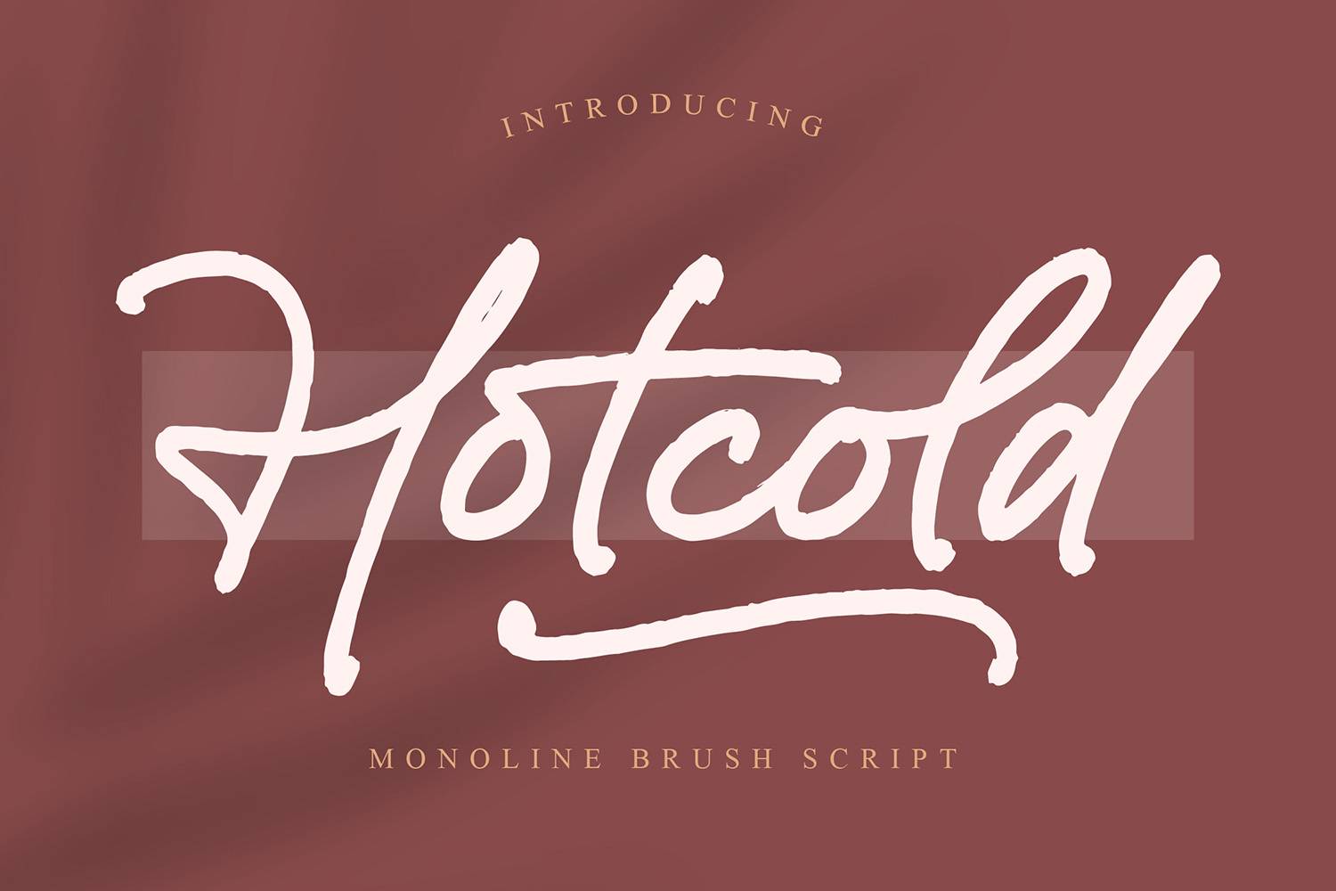 Hotcold Font sample