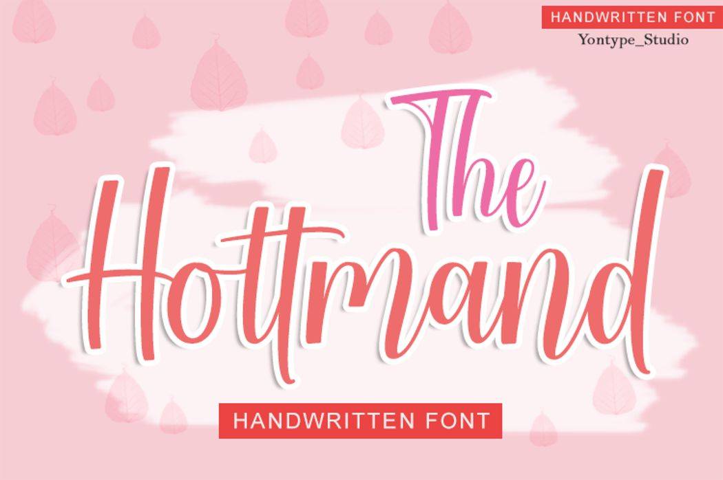 Hottmand a Bouncy Font sample