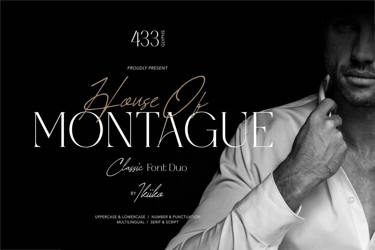 House of Montague Font sample