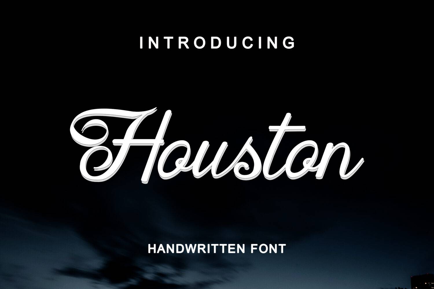 Houston Font sample