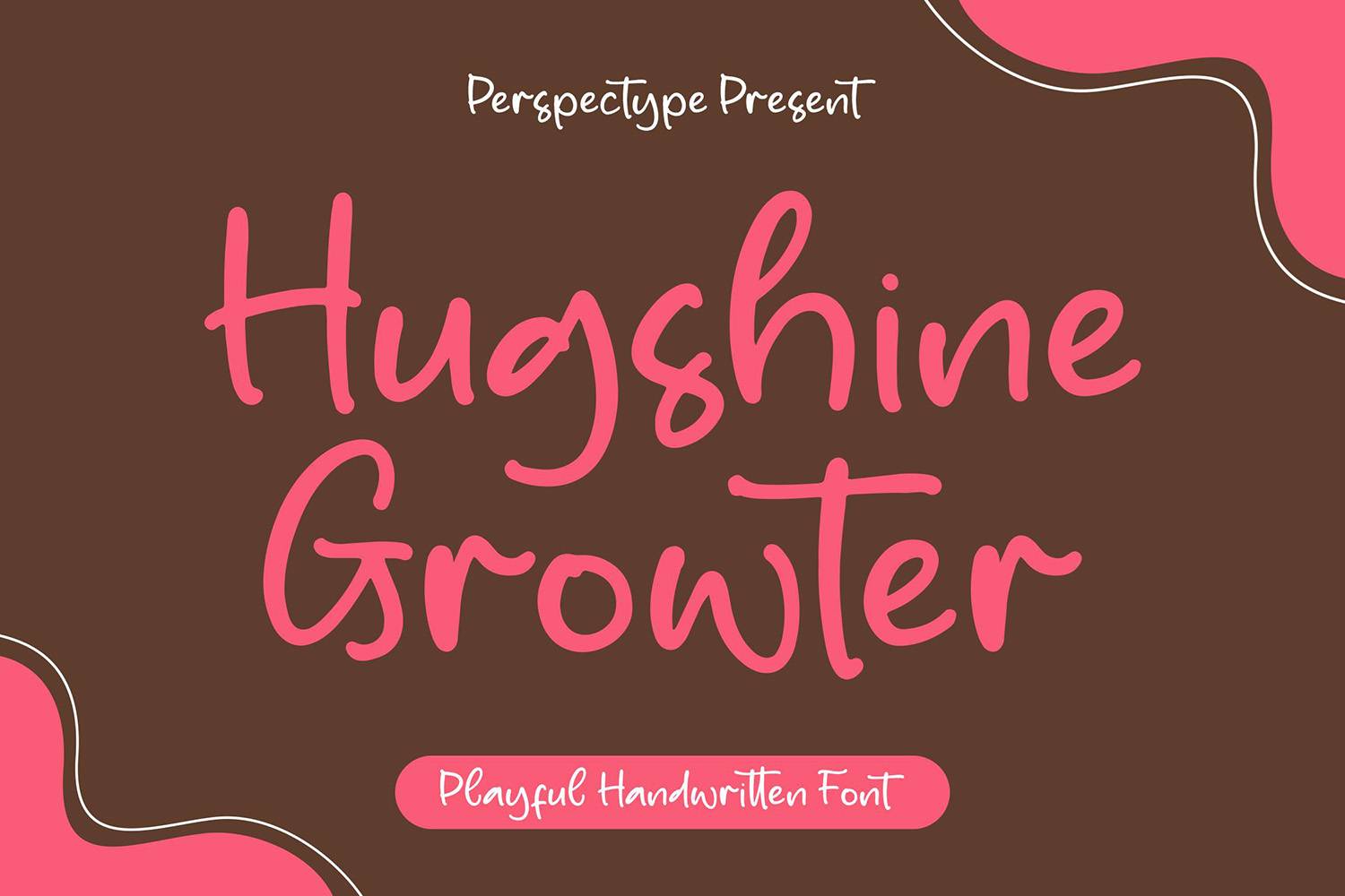 Hugshine Growter Font sample