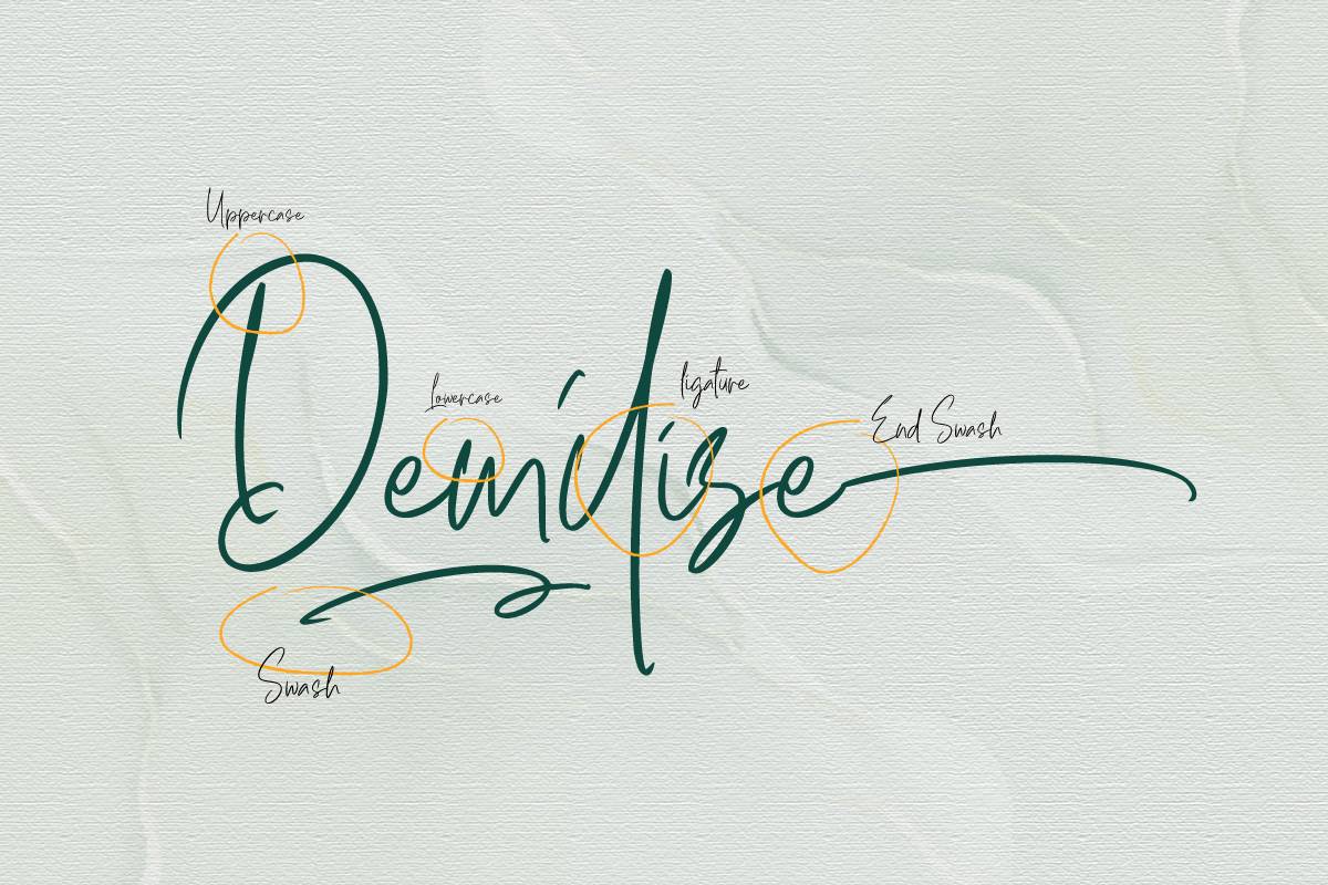 Hulya Script Font sample