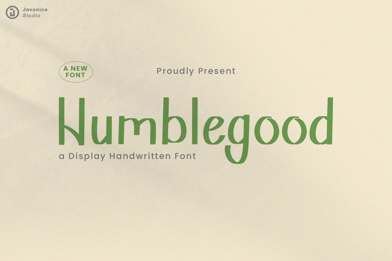 Humblegood Font sample