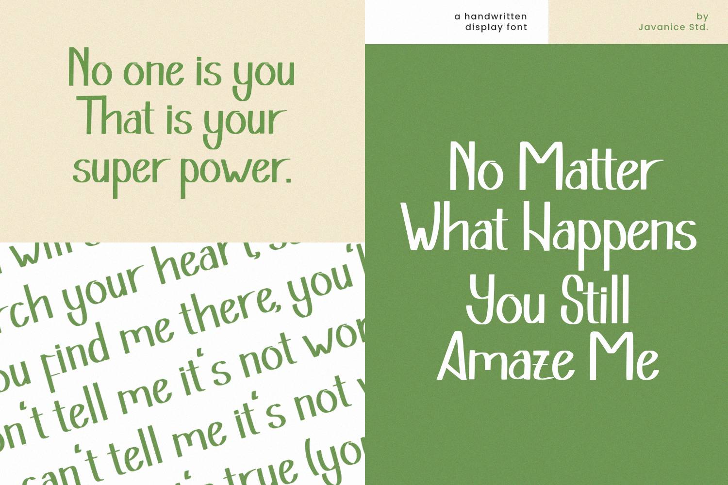 Humblegood Font sample