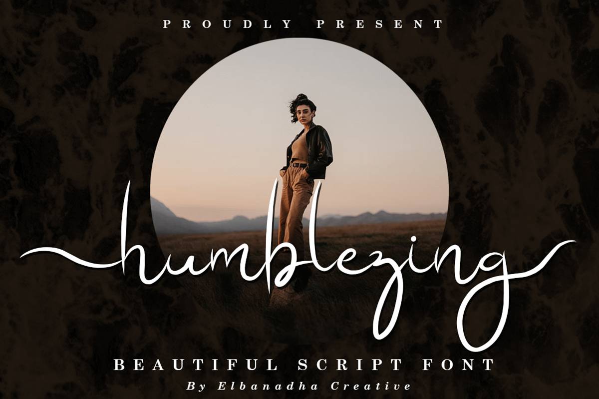 Humblezing Font sample