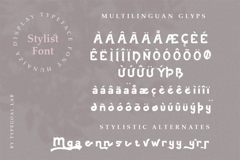 Hunaiza Font sample