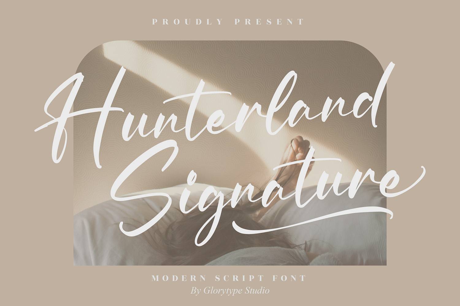 Hunterland Signature Font sample