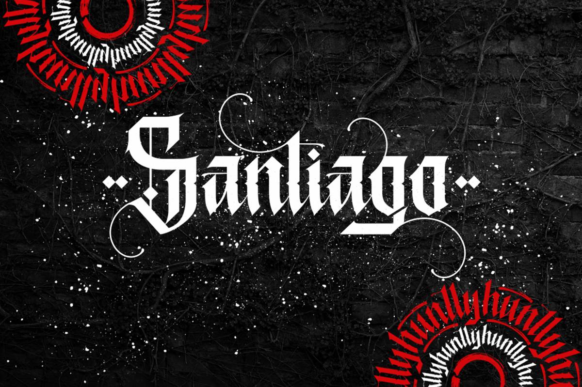 Huntly Font sample