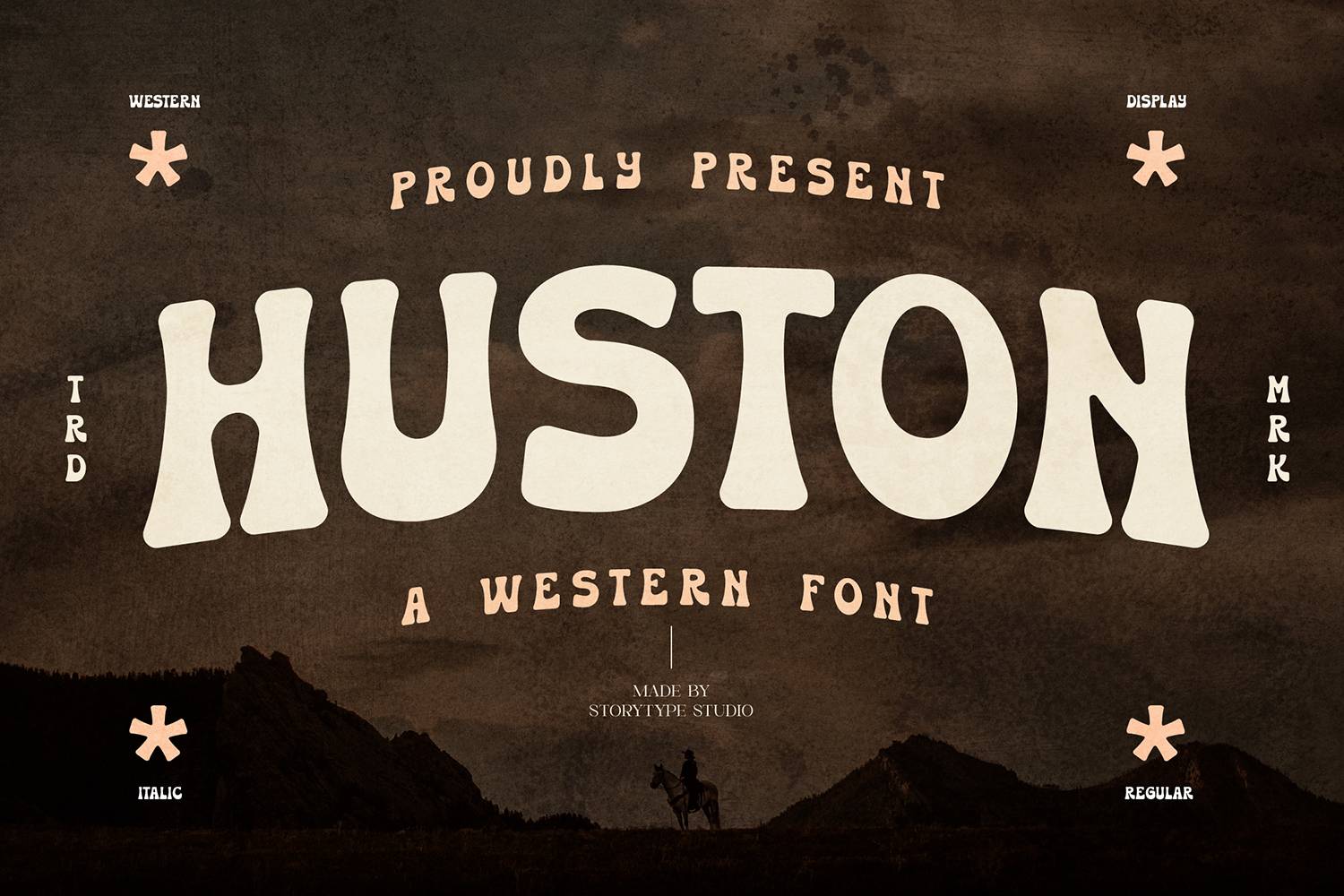 Huston Font sample