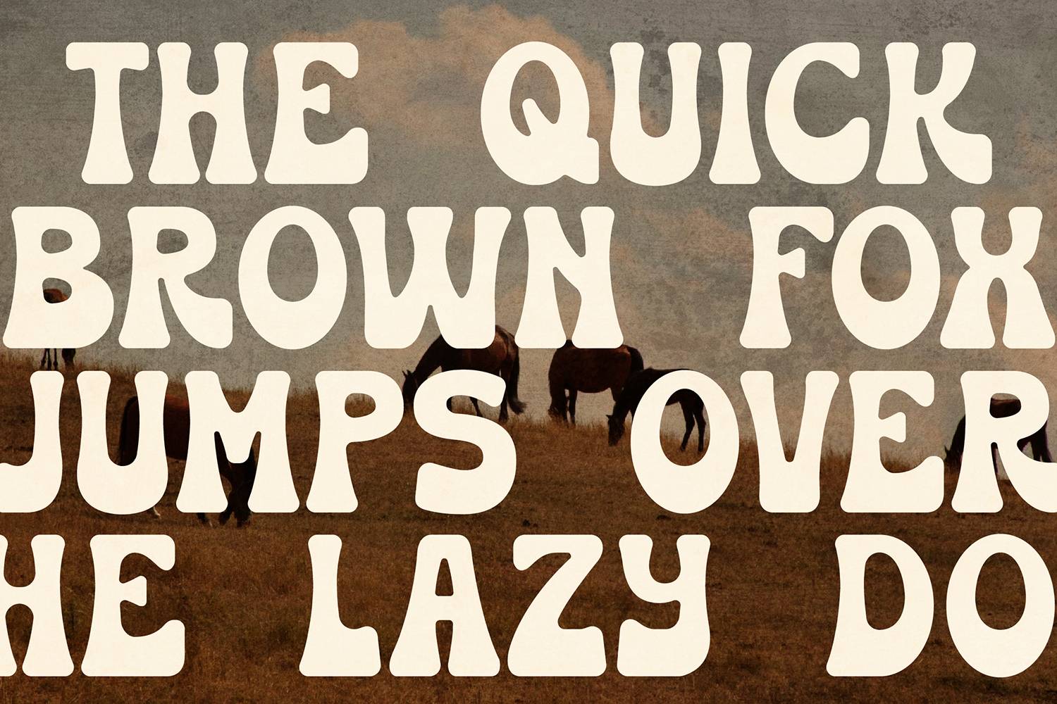 Huston Font sample
