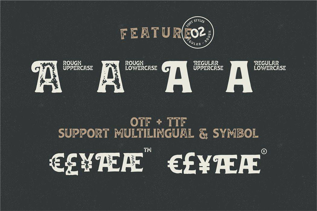 Huvet Font sample