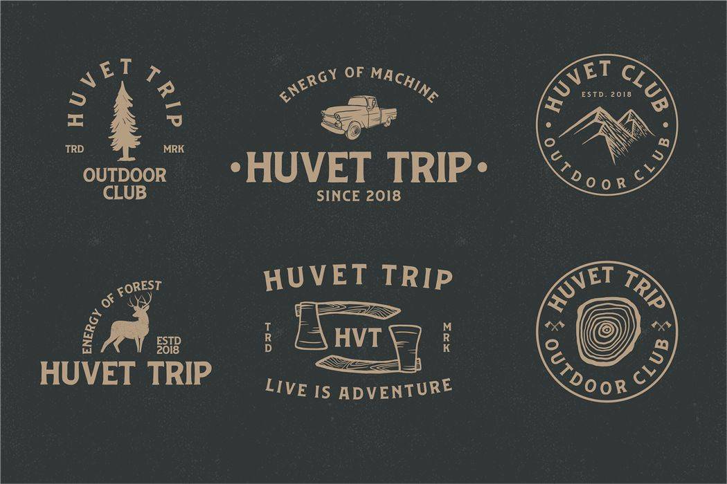 Huvet Font sample