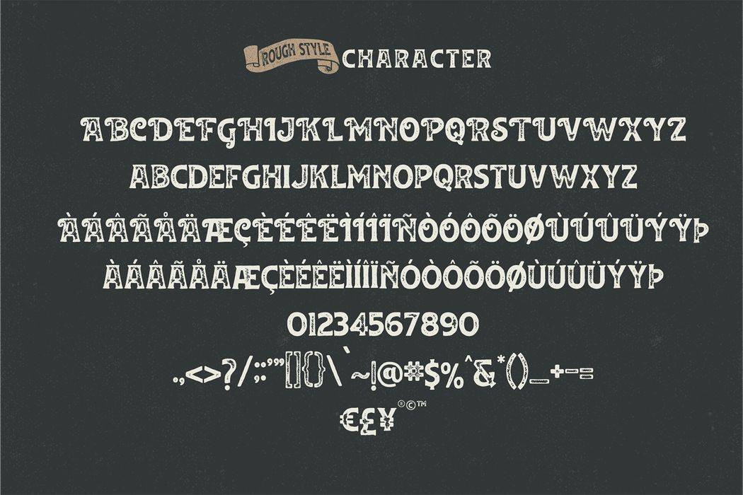 Huvet Font sample