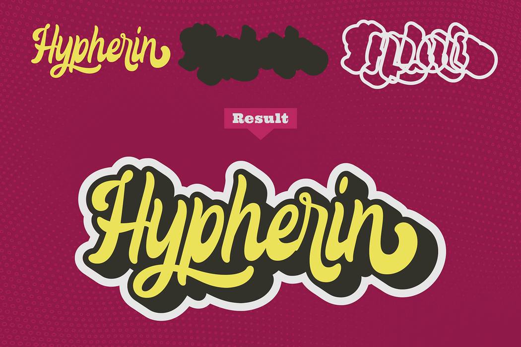 Hypherin Font sample