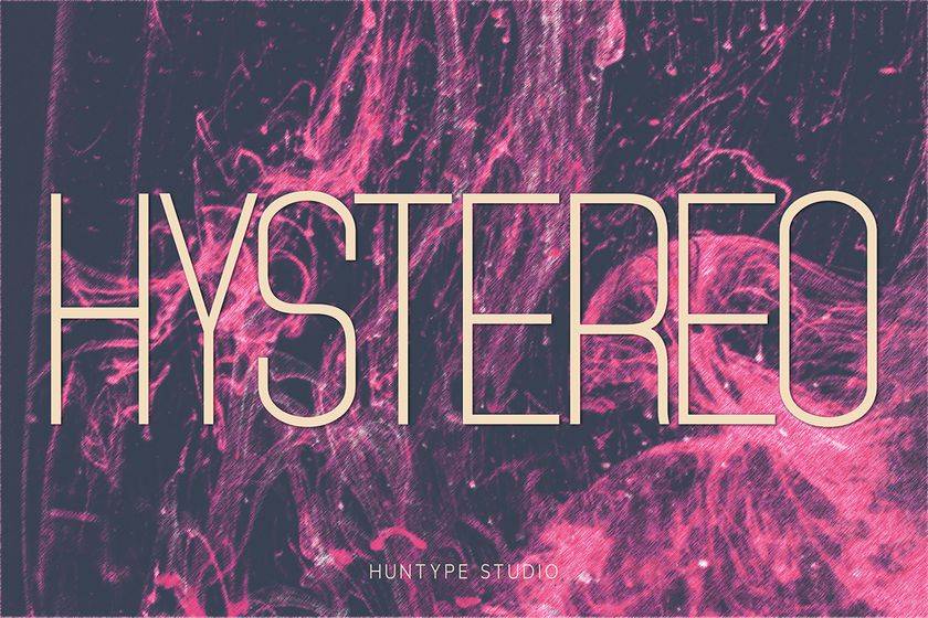Hystereo Font sample