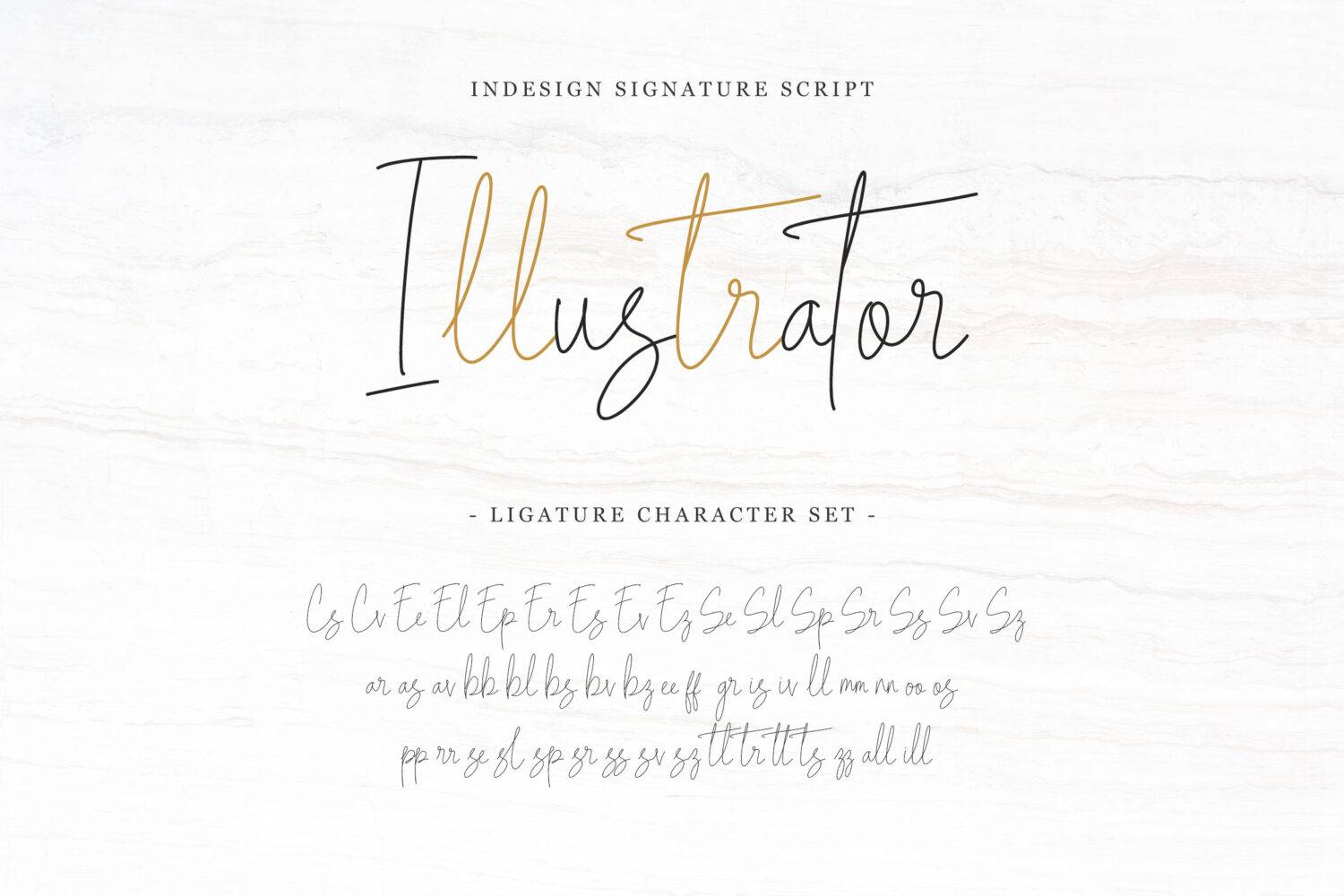 Indesign Font sample