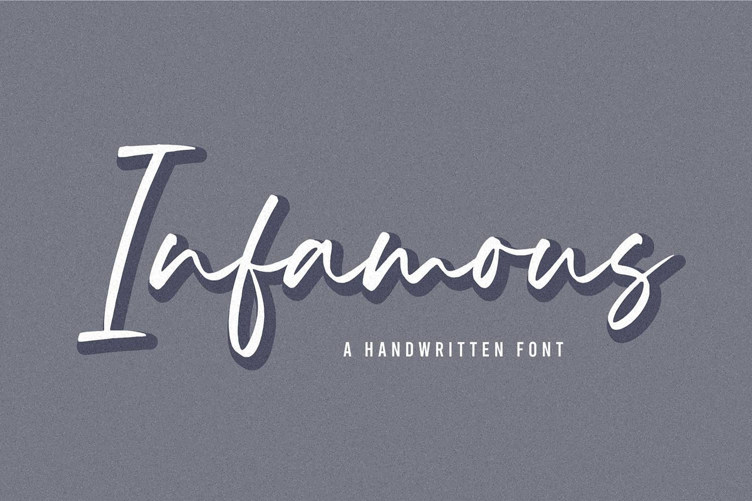 Infamous Font sample