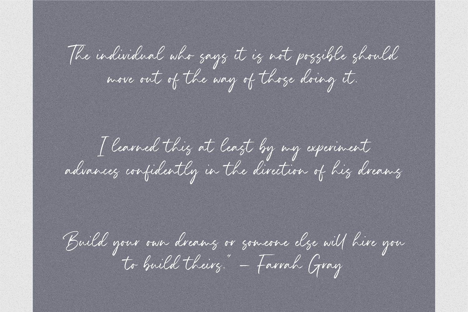 Infamous Font sample