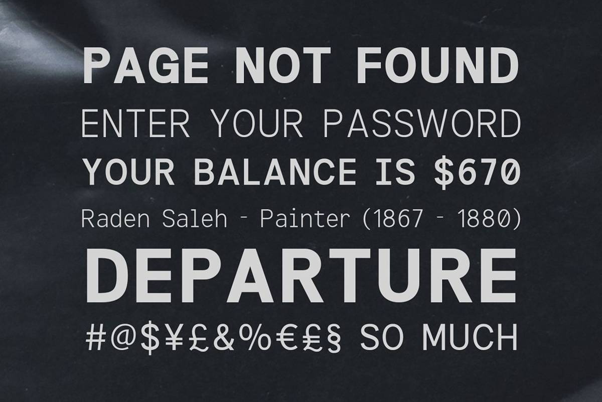 Informe Font sample