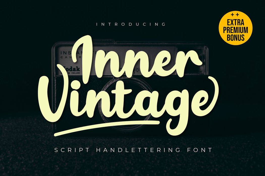 Inner Vintage Font sample