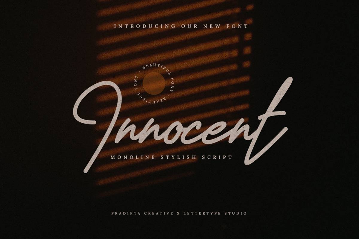 Innocent Script Font sample