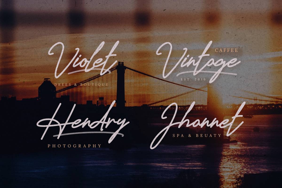 Innocent Script Font sample