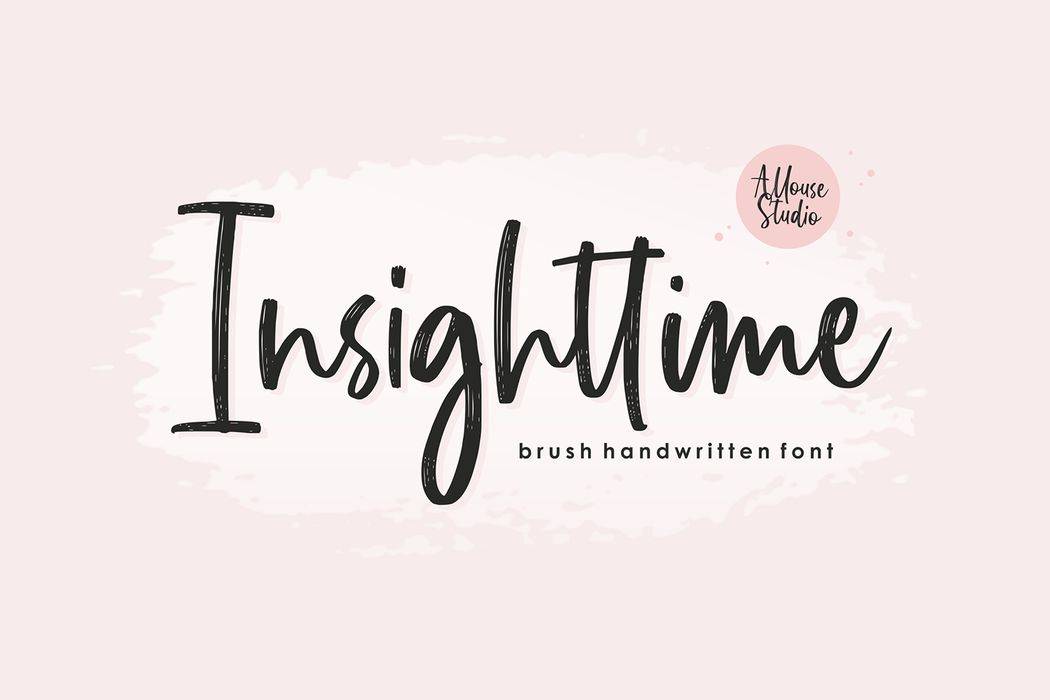 Insighttime Font sample