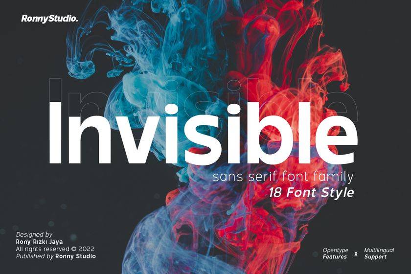 Invisible Font sample