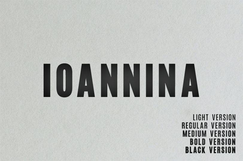 Ioannina Font sample