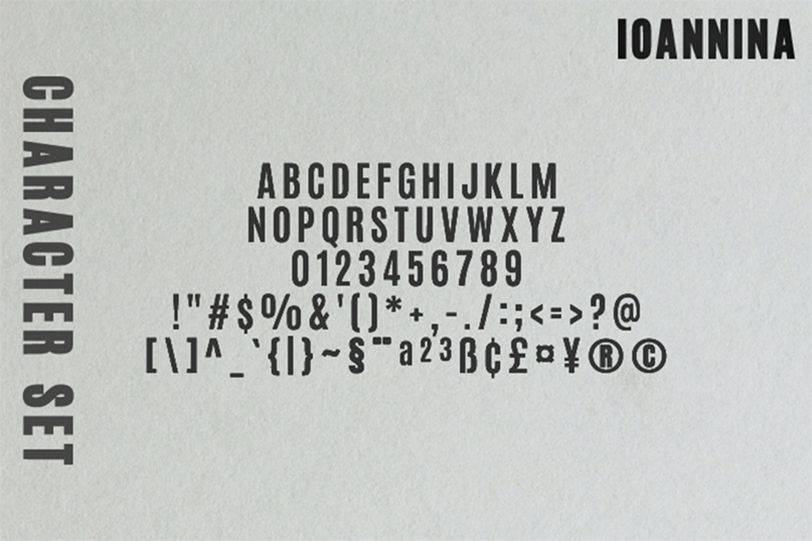 Ioannina Font sample