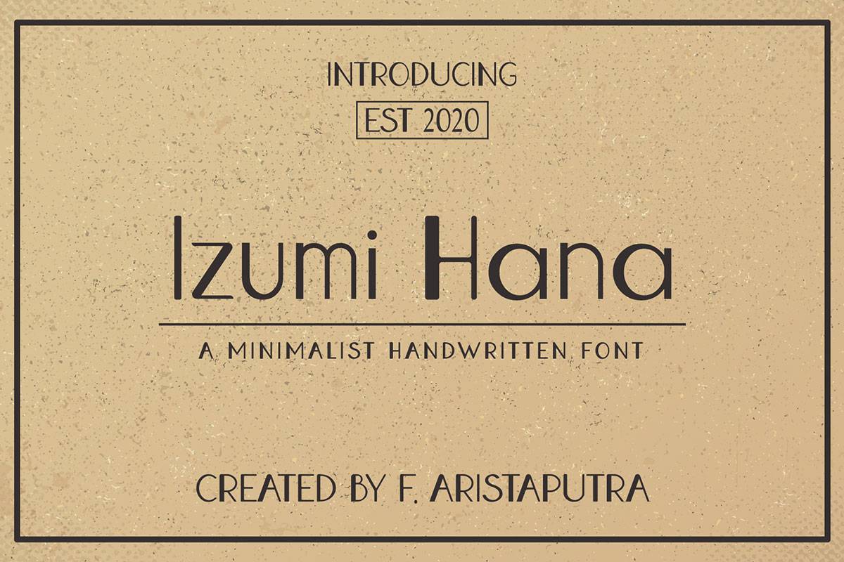 Izumi Hana Font sample