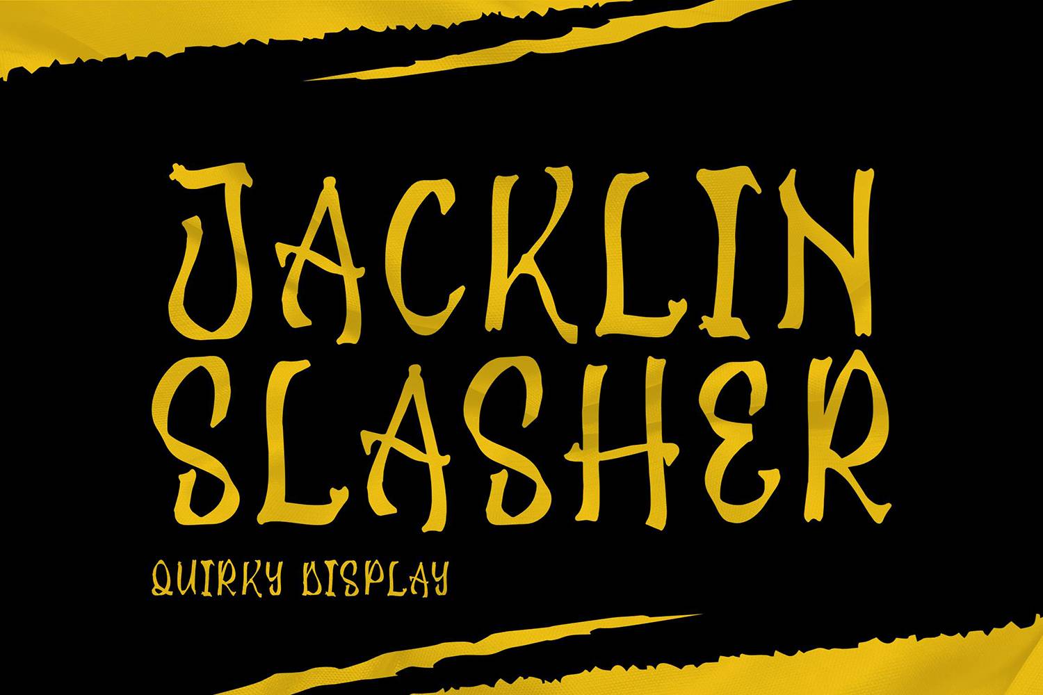 Jacklin Slasher Font sample