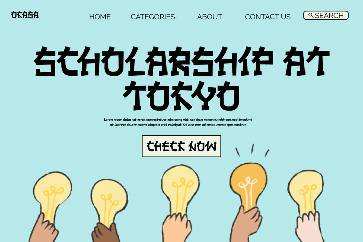 Jakosta Font sample