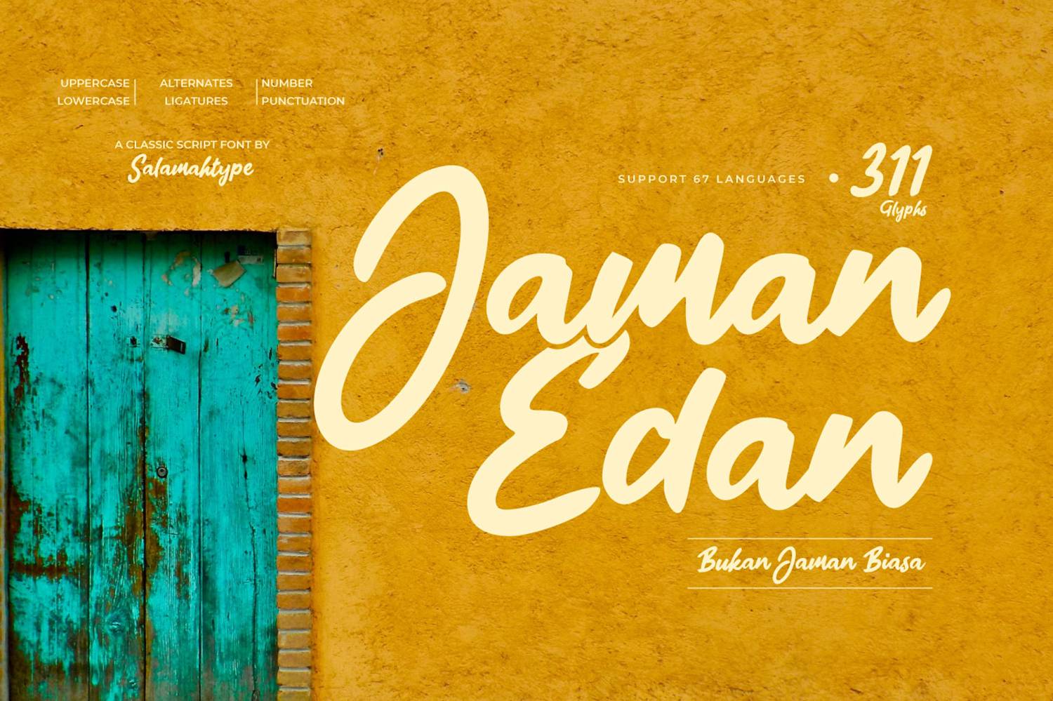 Jaman Edan Font sample