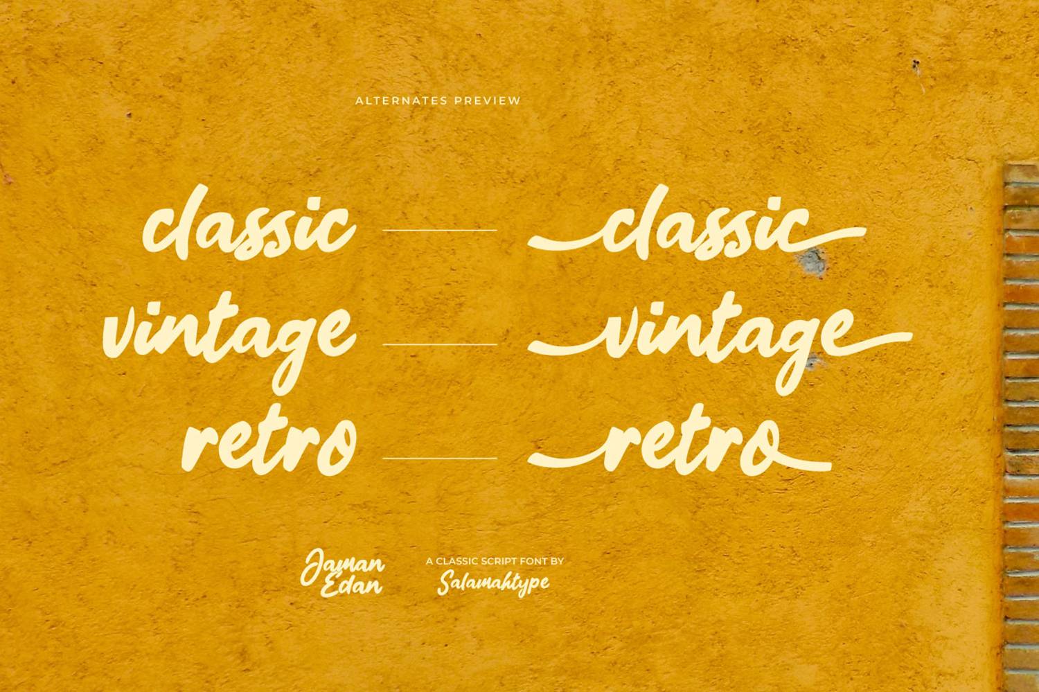 Jaman Edan Font sample