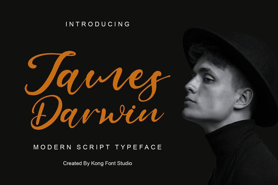 James Darwin Font sample