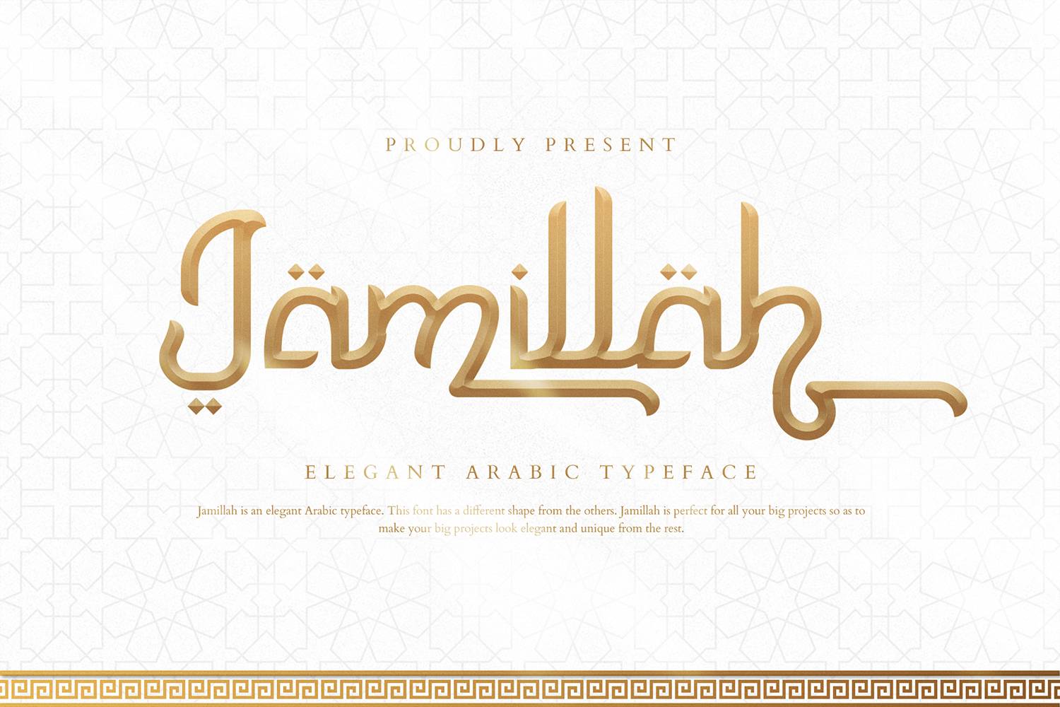 Jamillah Font sample