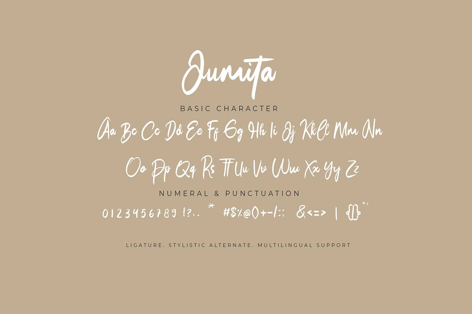 Jamita Font sample