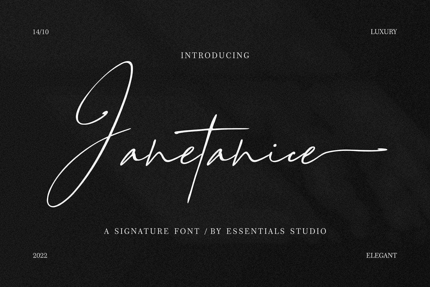 Janetanice Font sample