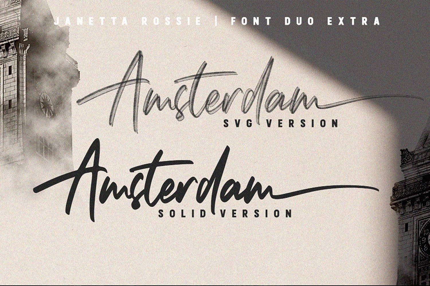 Janetta Rossie Font sample