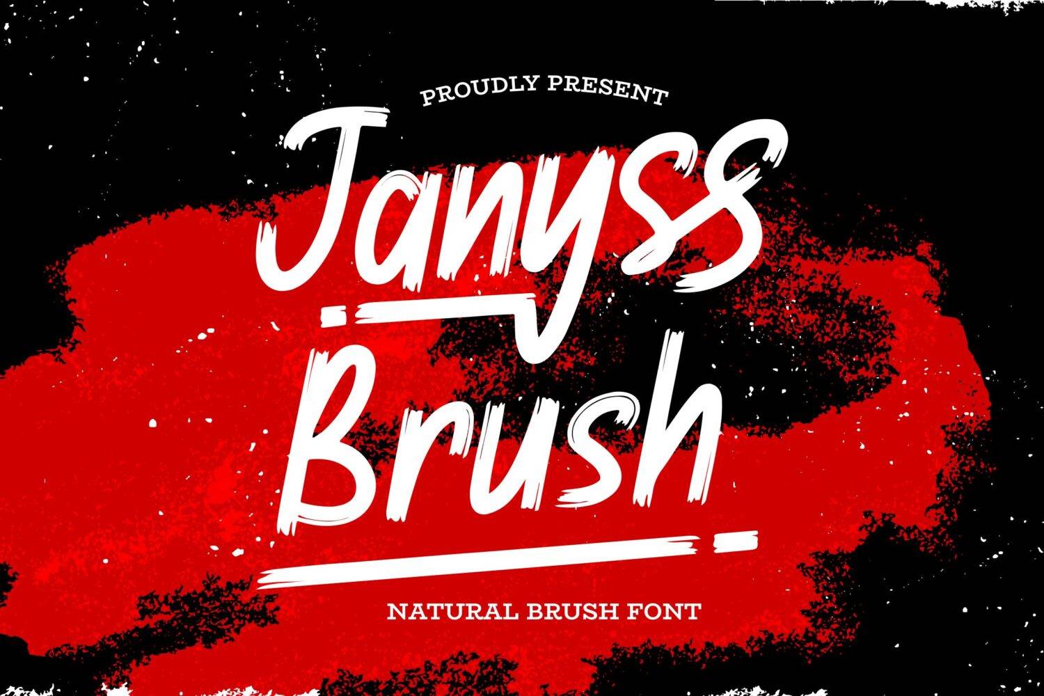 Janyss Brush Font sample