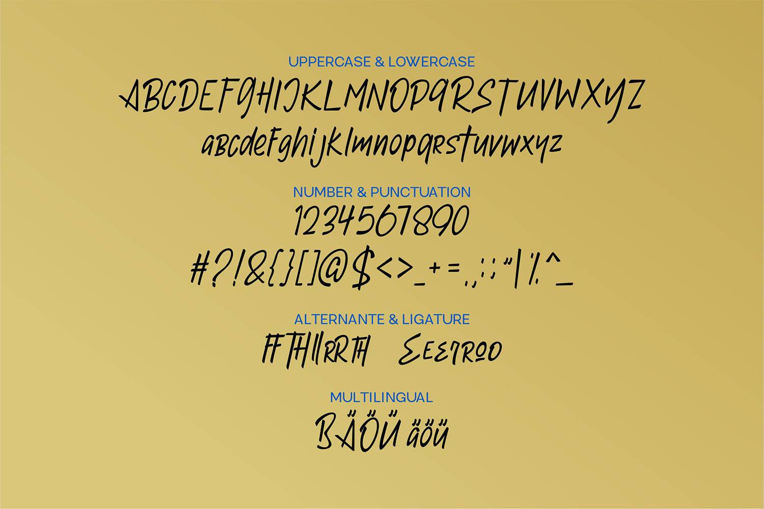 Jello Font sample