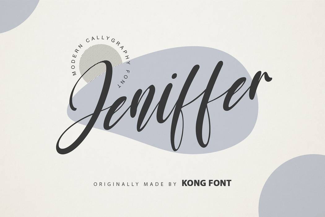 Jeniffer Font sample