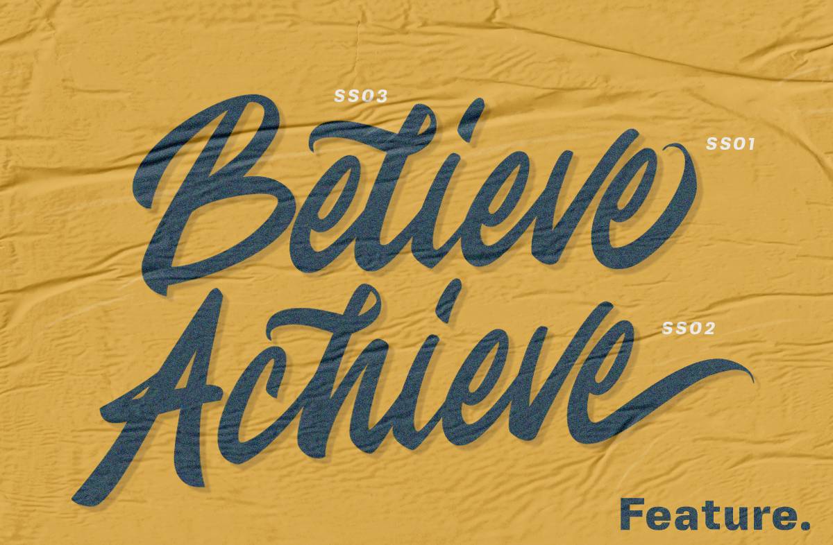 Jesselyne Script Font sample