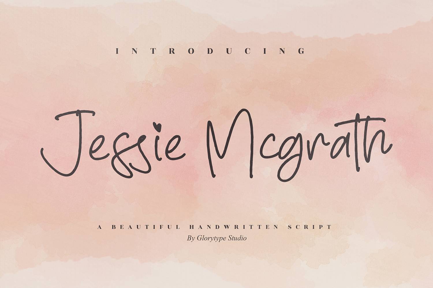 Jessie Mcgrath Font sample