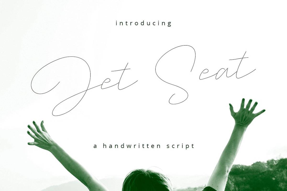 Jet Seat Font sample