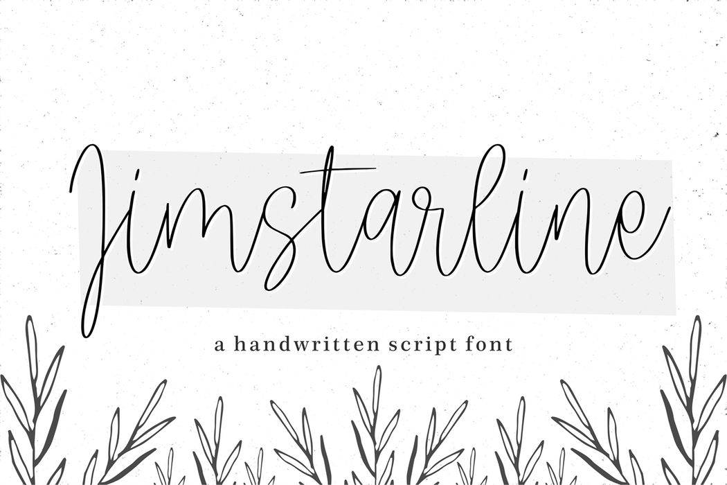 Jimstarline Font sample