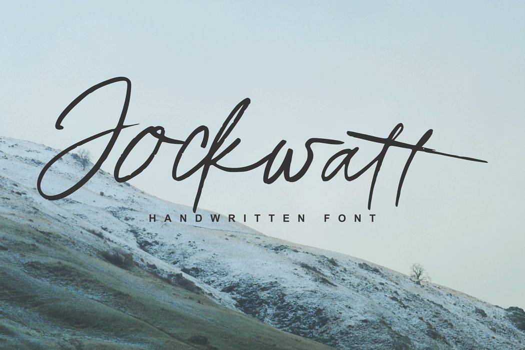 Jockwatt Font sample