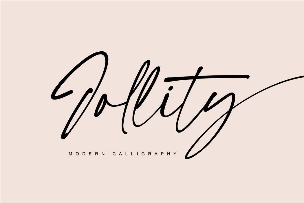 Jollity Font sample