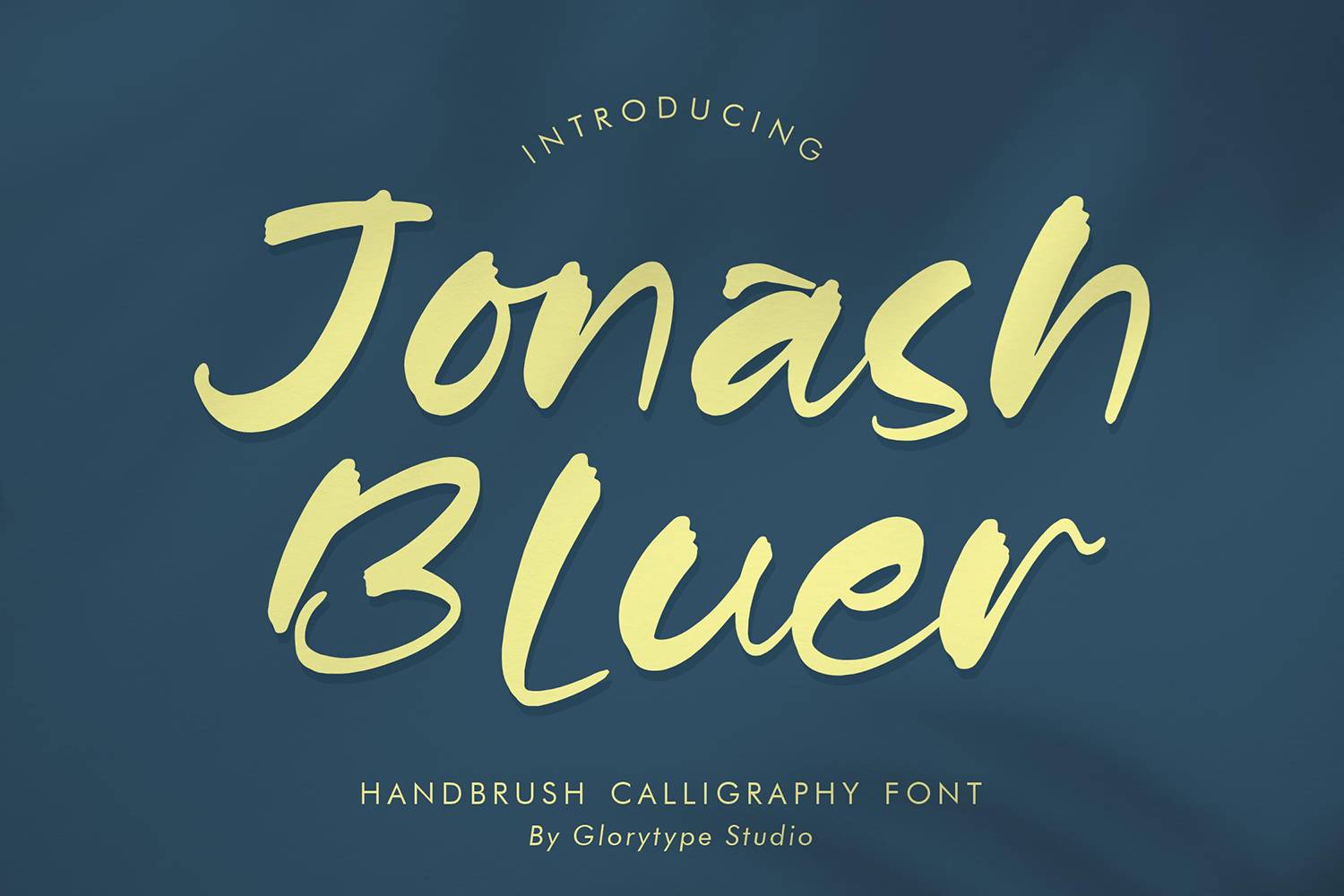 Jonash Bluer Font sample